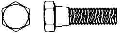 Value Collection - 5/16-18 Thread, 4-1/2" Length Under Head, Steel Hex Head Bolt - Hot Dipped Galvanized Coated, 1/2" Hex, UNC Thread, ANSI/ASME B18.2.2 & ASME B18.2.1, Grade 2 - Caliber Tooling