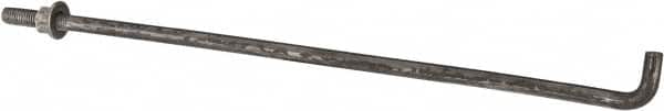 Value Collection - 1/2-13, 18" OAL Bent Anchor Bolt - Grade 2 Steel - Caliber Tooling