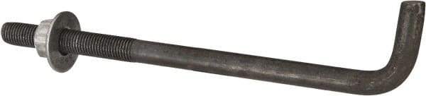 Value Collection - 1-8, 18" OAL Bent Anchor Bolt - Grade 2 Steel - Caliber Tooling