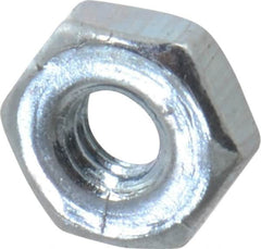 Value Collection - #2-64 UN Steel Right Hand Machine Screw Hex Nut - 3/16" Across Flats, 0.066" High, Zinc-Plated Finish, 2B Class of Fit - Caliber Tooling