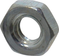 Value Collection - #3-56 UN Steel Right Hand Machine Screw Hex Nut - 3/16" Across Flats, 0.066" High, Zinc-Plated Finish, 2B Class of Fit - Caliber Tooling