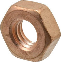 Value Collection - 5/16-18 UNC Silicon Bronze Right Hand Machine Screw Hex Nut - 9/16" Across Flats, 7/32" High, Uncoated - Caliber Tooling