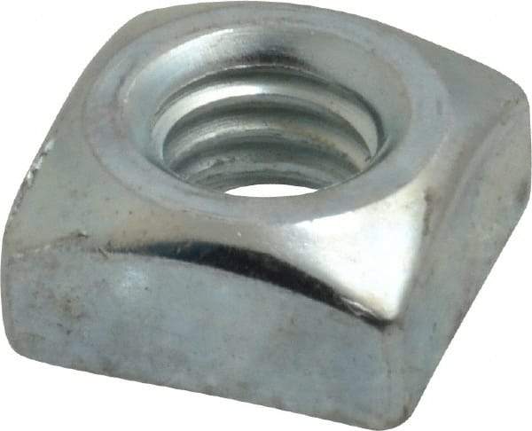 Value Collection - 5/16-18 Steel Square Nut - Zinc Plated, 9/16" Square Width x 17/64" Overall Height - Caliber Tooling