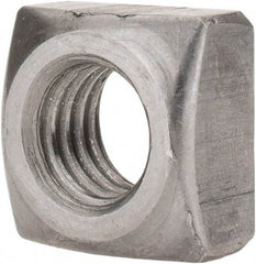 Value Collection - 1/2-13 Steel Square Nut - Uncoated, 13/16" Square Width x 7/16" Overall Height - Caliber Tooling