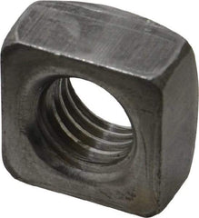 Value Collection - 5/8-11 Steel Square Nut - Uncoated, 1" Square Width x 35/64" Overall Height - Caliber Tooling