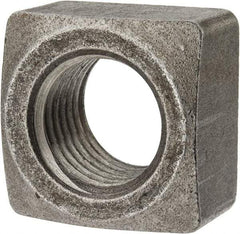 Value Collection - 1-1/4-7 Steel Square Nut - Uncoated, 1-7/8" Square Width x 1-3/32" Overall Height - Caliber Tooling