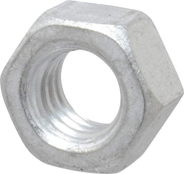 Value Collection - 5/16-18 UN Aluminum Right Hand Hex Nut - 1/2" Across Flats, 17/64" High, Aluminum-Plated Finish - Caliber Tooling