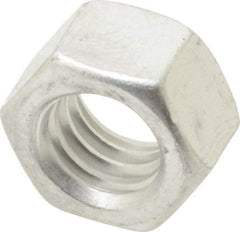 Value Collection - 3/8-16 UN Aluminum Right Hand Hex Nut - 9/16" Across Flats, 21/64" High, Uncoated - Caliber Tooling