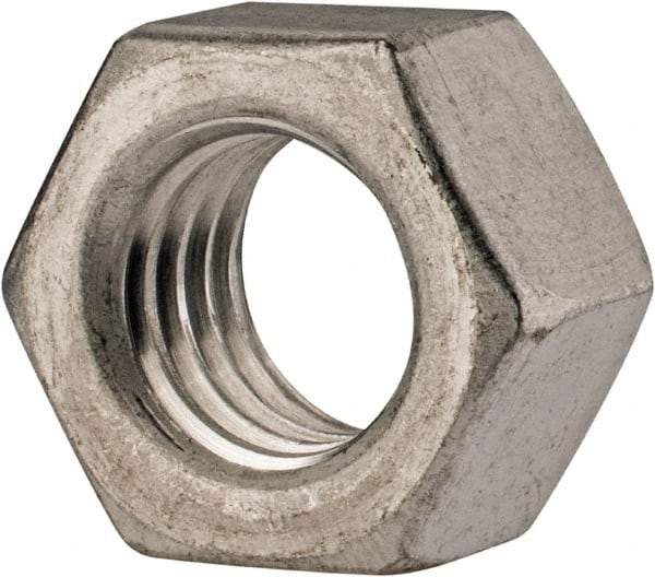 Value Collection - 1/2-13 UN Aluminum Right Hand Hex Nut - 3/4" Across Flats, 7/16" High, Uncoated - Caliber Tooling