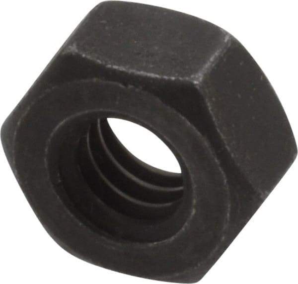 Value Collection - 1/4-20 UNC Steel Right Hand Hex Nut - 7/16" Across Flats, 7/32" High, Black Oxide Finish - Caliber Tooling