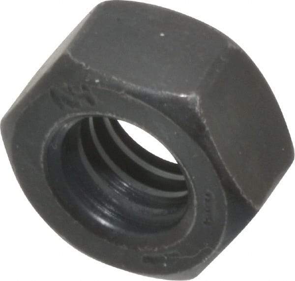 Value Collection - 5/16-18 UNC Steel Right Hand Hex Nut - 1/2" Across Flats, 17/64" High, Black Oxide Finish - Caliber Tooling