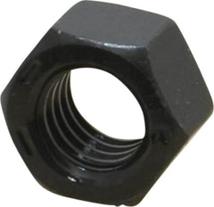 Value Collection - 1/2-13 UNC Steel Right Hand Hex Nut - 3/4" Across Flats, 7/16" High, Black Oxide Finish - Caliber Tooling