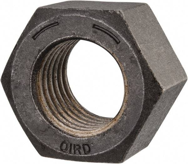 Value Collection - 1-3/8 - 6 UNC Steel Right Hand Hex Nut - 2-1/16" Across Flats, 1-11/64" High, Uncoated - Caliber Tooling