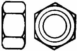 Value Collection - 1-7/8 - 5 UN Steel Right Hand Hex Nut - 2-13/16" Across Flats, 1-39/64" High, Uncoated - Caliber Tooling