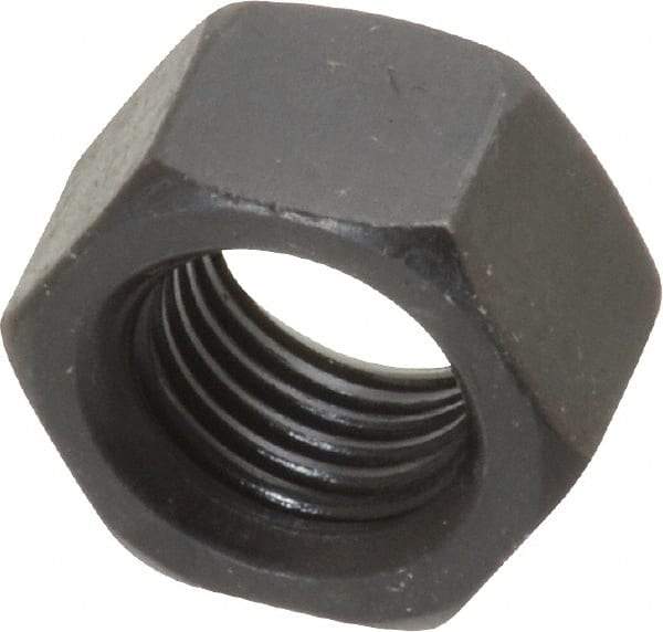 Value Collection - 3/8-24 UNF Steel Right Hand Hex Nut - 9/16" Across Flats, 21/64" High, Black Oxide Finish - Caliber Tooling