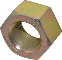 Value Collection - 1-1/4 - 12 UNF Steel Right Hand Hex Nut - 1-7/8" Across Flats, 1-1/16" High, Zinc Yellow Dichromate Finish - Caliber Tooling