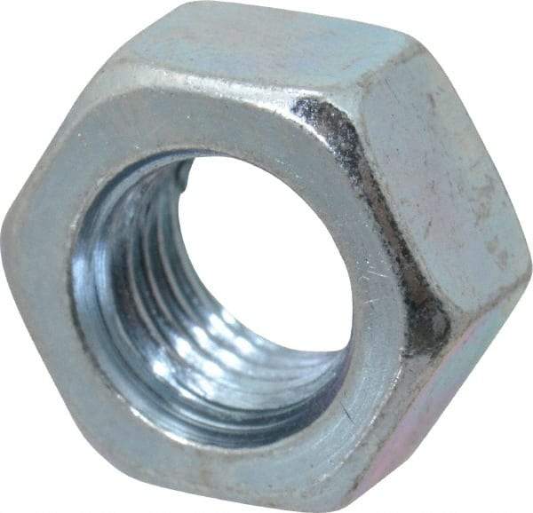 Value Collection - 5/16-24 UNF Steel Right Hand Hex Nut - 1/2" Across Flats, 17/64" High, Zinc-Plated Finish - Caliber Tooling