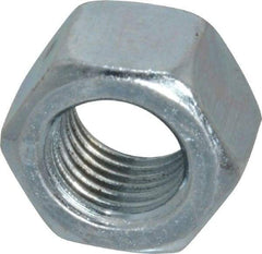 Value Collection - 3/8-24 UN Steel Right Hand Hex Nut - 9/16" Across Flats, 21/64" High, Zinc-Plated Finish - Caliber Tooling