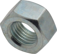 Value Collection - 7/16-20 UNF Steel Right Hand Hex Nut - 11/16" Across Flats, 3/8" High, Zinc-Plated Finish - Caliber Tooling