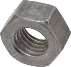 Value Collection - 9/16-12 UN Steel Right Hand Hex Nut - 7/8" Across Flats, 31/64" High, Uncoated - Caliber Tooling