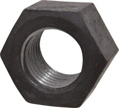 Value Collection - 1-1/2 - 6 UN Steel Right Hand Hex Nut - 2-1/4" Across Flats, 1-9/32" High, Uncoated - Caliber Tooling