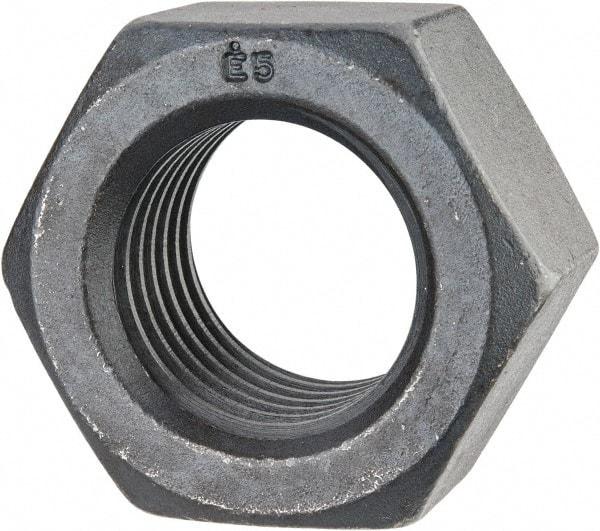 Value Collection - 1-5/8 - 5-1/2 UNC Steel Right Hand Hex Nut - 2-7/16" Across Flats, 1-25/64" High, Uncoated - Caliber Tooling