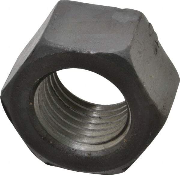 Value Collection - 2 - 4-1/2 UNC Steel Right Hand Hex Nut - 3" Across Flats, 1-23/32" High, Uncoated - Caliber Tooling