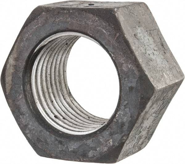 Value Collection - 2-3/4 - 4 UNC Steel Right Hand Hex Nut - 4-1/8" Across Flats, 2-23/64" High, Uncoated - Caliber Tooling