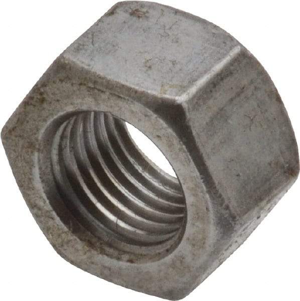 Value Collection - 3/8-24 UNF Steel Right Hand Hex Nut - 9/16" Across Flats, 0.3281" High, Uncoated - Caliber Tooling