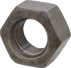 Value Collection - 7/16-20 UN Steel Right Hand Hex Nut - 11/16" Across Flats, 3/8" High, Uncoated - Caliber Tooling