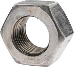 Value Collection - 9/16-18 UN Steel Right Hand Hex Nut - 7/8" Across Flats, 31/64" High, Uncoated - Caliber Tooling