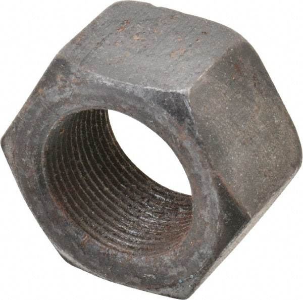 Value Collection - 1-1/2 - 12 UNF Steel Right Hand Hex Nut - 2-1/4" Across Flats, 1.2813" High, Uncoated - Caliber Tooling