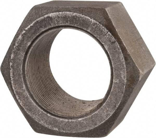 Value Collection - 2-12 UN Steel Right Hand Hex Nut - 3" Across Flats, 1-23/32" High, Uncoated - Caliber Tooling