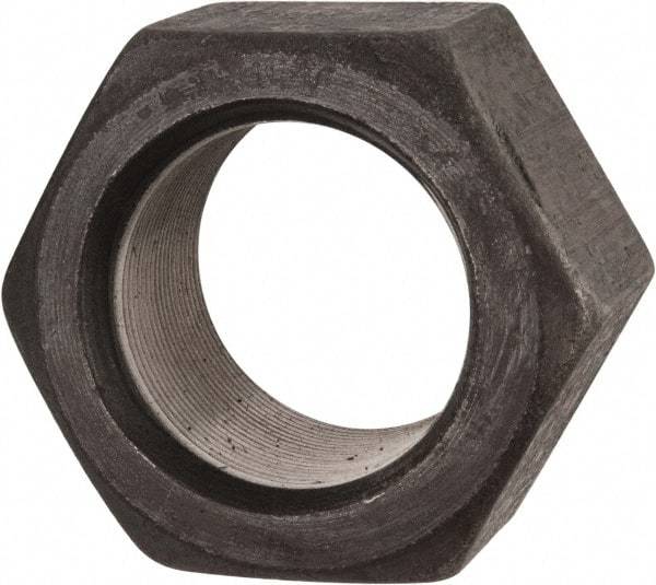 Value Collection - 2-1/4 - 12 UN Steel Right Hand Hex Nut - 3-3/8" Across Flats, 1-55/64" High, Uncoated - Caliber Tooling