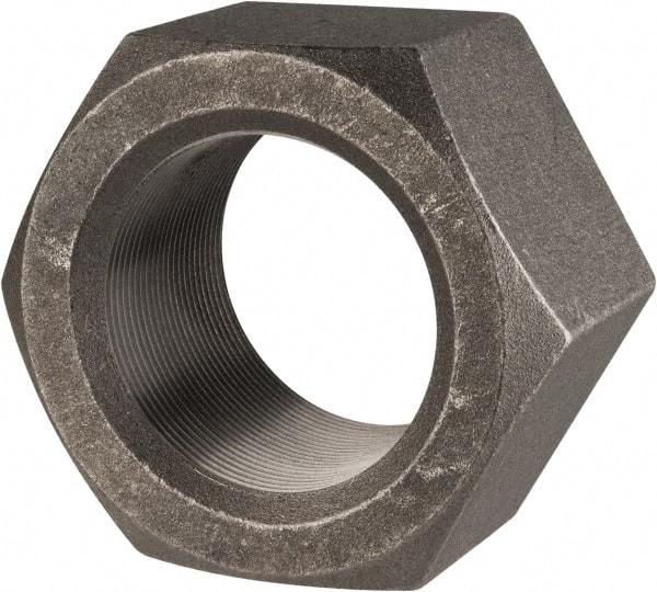 Value Collection - 2-1/2 - 12 UN Steel Right Hand Hex Nut - 3-3/4" Across Flats, 2-9/64" High, Uncoated - Caliber Tooling