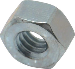 Value Collection - 1/4-20 UNC Steel Left Hand Hex Nut - 7/16" Across Flats, 7/32" High, Uncoated - Caliber Tooling