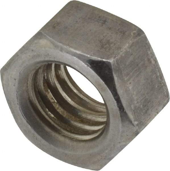 Value Collection - 3/8-16 UNC Steel Left Hand Hex Nut - 9/16" Across Flats, 21/64" High, Uncoated - Caliber Tooling