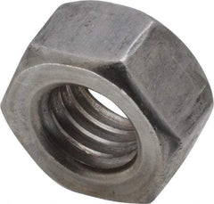 Value Collection - 7/16-14 UNC Steel Left Hand Hex Nut - 11/16" Across Flats, 3/8" High, Uncoated - Caliber Tooling