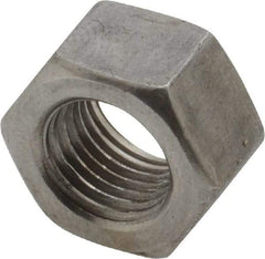 Value Collection - 3/8-24 UNF Steel Left Hand Hex Nut - 9/16" Across Flats, 21/64" High, Uncoated - Caliber Tooling