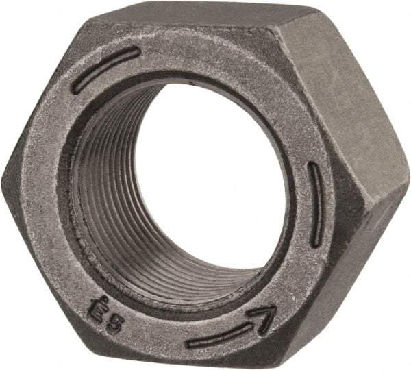 Value Collection - 1-1/4 - 12 UNF Steel Left Hand Hex Nut - 1-7/8" Across Flats, 1-1/16" High, Uncoated - Caliber Tooling