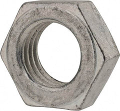 Value Collection - 1-1/8 - 7 UN Steel Right Hand Hex Jam Nut - 2-1/4" Across Flats, 27/32" High, Zinc-Plated Finish - Caliber Tooling