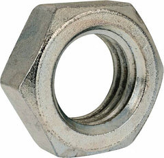 Value Collection - 1-3/8 - 6 UNC Steel Right Hand Hex Jam Nut - 2-1/16" Across Flats, 25/32" High, Zinc Clear Finish - Caliber Tooling