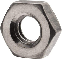 Value Collection - 1/4-20 UNC Steel Left Hand Hex Jam Nut - 7/16" Across Flats, 5/32" High, Uncoated - Caliber Tooling