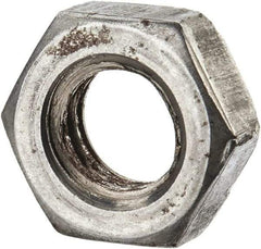 Value Collection - 5/16-18 UNC Steel Left Hand Hex Jam Nut - 1/2" Across Flats, 3/16" High, Uncoated - Caliber Tooling