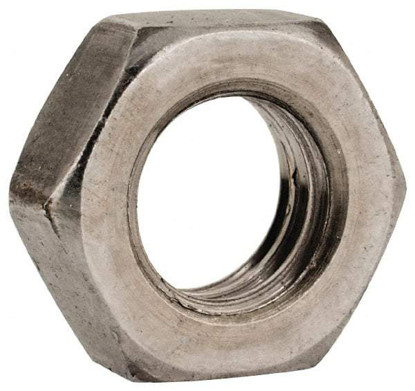 Value Collection - 3/8-16 UNC Steel Left Hand Hex Jam Nut - 9/16" Across Flats, 7/32" High, Uncoated - Caliber Tooling