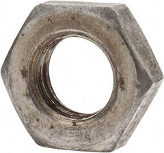 Value Collection - 7/16-14 UNC Steel Left Hand Hex Jam Nut - 11/16" Across Flats, 1/4" High, Uncoated - Caliber Tooling