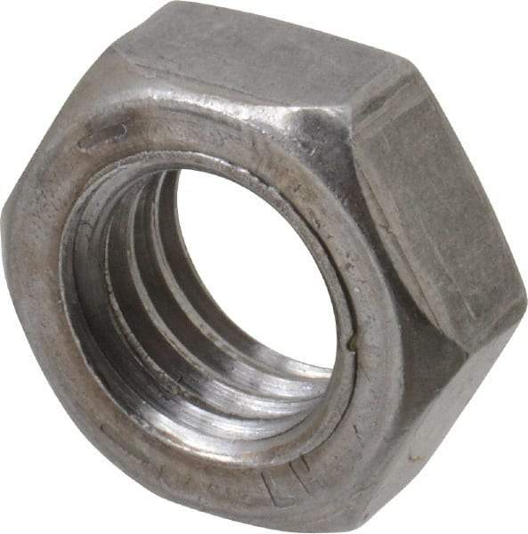 Value Collection - 1/2-13 UNC Steel Left Hand Hex Jam Nut - 3/4" Across Flats, 5/16" High, Uncoated - Caliber Tooling