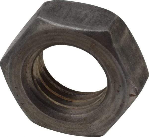 Value Collection - 5/8-11 UNC Steel Left Hand Hex Jam Nut - 15/16" Across Flats, 3/8" High, Uncoated - Caliber Tooling