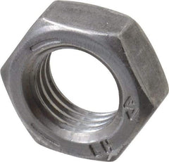 Value Collection - 3/8-24 UNF Steel Left Hand Hex Jam Nut - 9/16" Across Flats, 7/32" High, Uncoated - Caliber Tooling