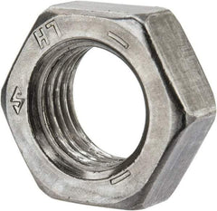 Value Collection - 1/2-20 UNF Steel Left Hand Hex Jam Nut - 3/4" Across Flats, 5/16" High, Uncoated - Caliber Tooling